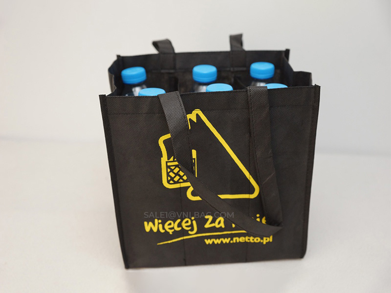 6 bottle bags with silk printing